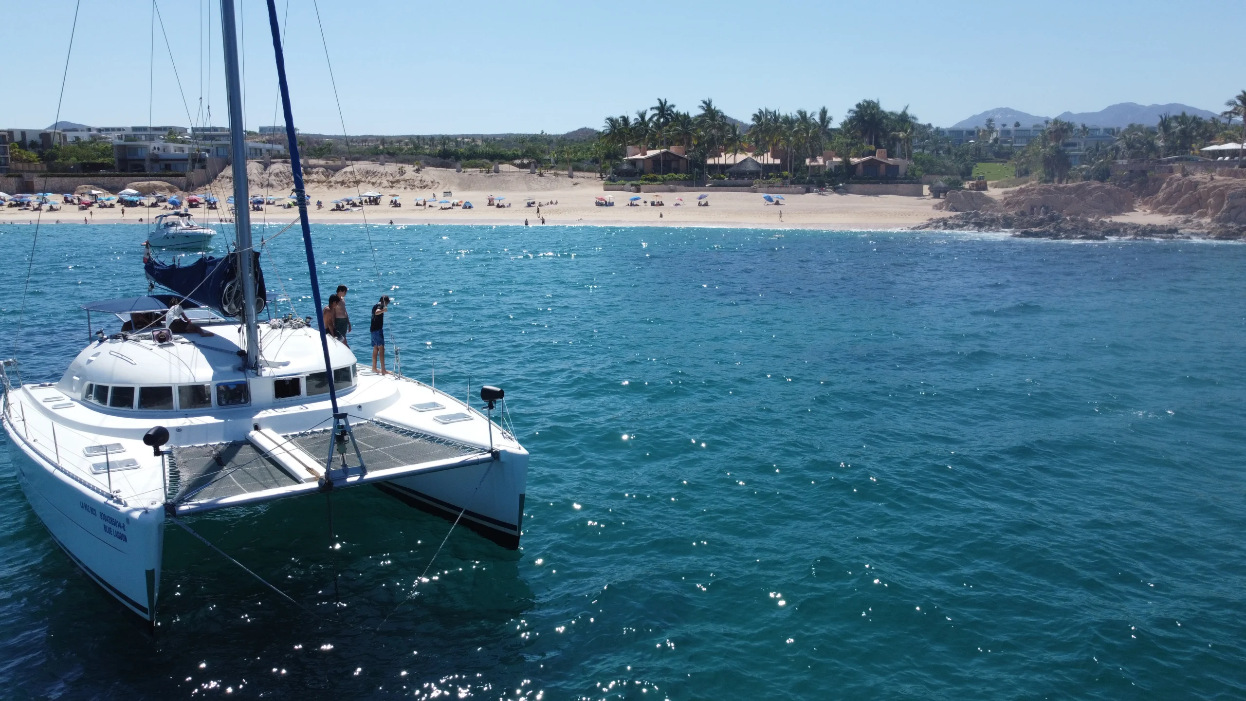Private catamaran sailing in Los Cabos, Baja California Sur Sail Baja Adventures
